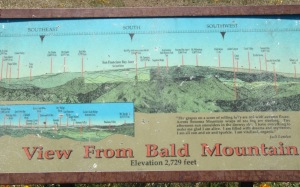 image of informational sign describing landmarks