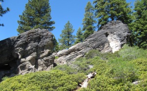 photo of rock formations near the trail