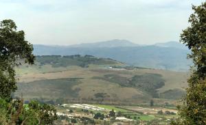 photo of Mt Hamilton and Lick Observatory across the Santa Clara Valley
