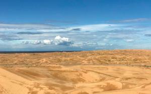 picture of view across CA-78 into the North Algodones Dunes Wilderness